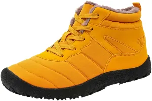 Men's Work Boots Slip On Hiking Sneakers Fur Lined Ankle Boot Women's Workout Shoes Slip Resistant Platform Shoes Composite Toe Botas Hike Grounded Footwear