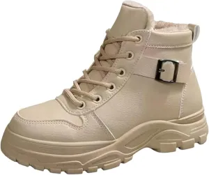 Men's Work Boots Soft Toe Hiking Sneakers Warm Fur Lined Womens Safety Shoes Steel Toe Winter Backpacking Snow Botas Warm Water Hike Grounded Footwear