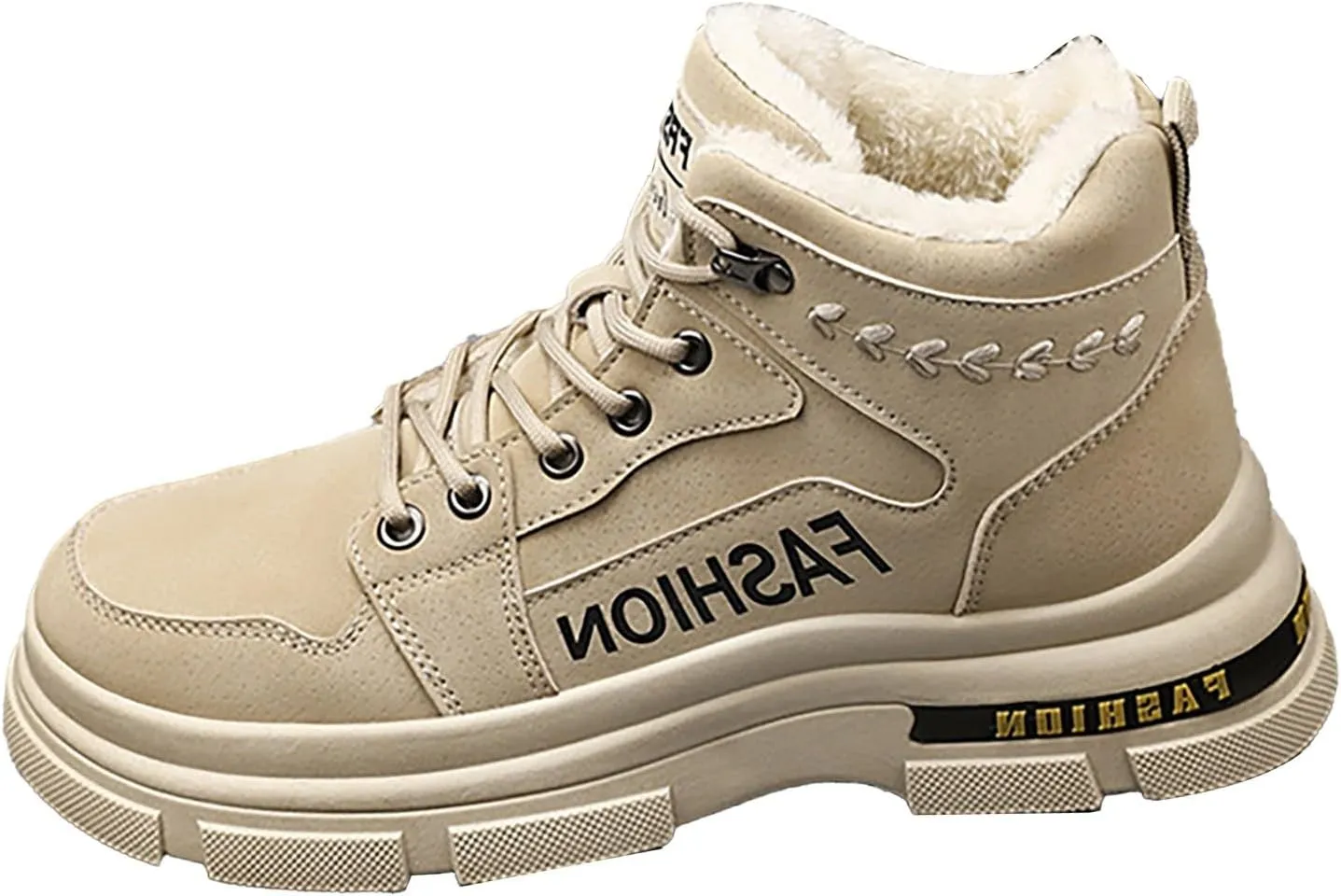 Mens Work Boots Waterproof Hiking Sneakers Warm Ankle Safety Shoes for Women Insulated Platform Shoes Slip Resistant Safety Hike Grounded Footwear