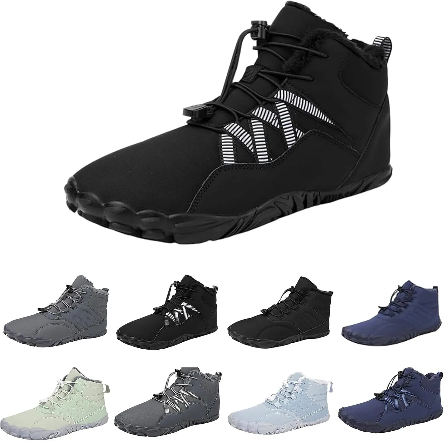 Men's Work Boots Wide Width Hiking Sneakers Warm Booties Women's Workout Shoes Food Service Outdoor Botas Waterproof Soft Toe Work Hike Grounded Footwear