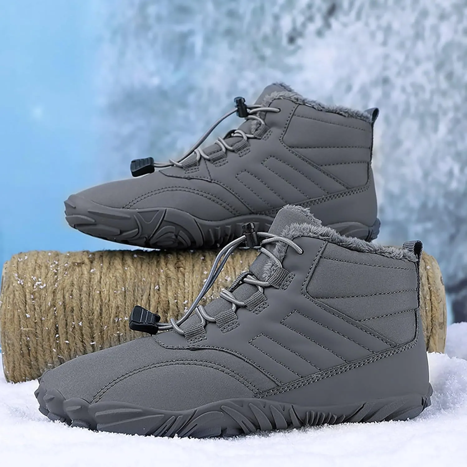 Men's Work Boots Wide Width Hiking Sneakers Warm Booties Women's Workout Shoes Food Service Outdoor Botas Waterproof Soft Toe Work Hike Grounded Footwear
