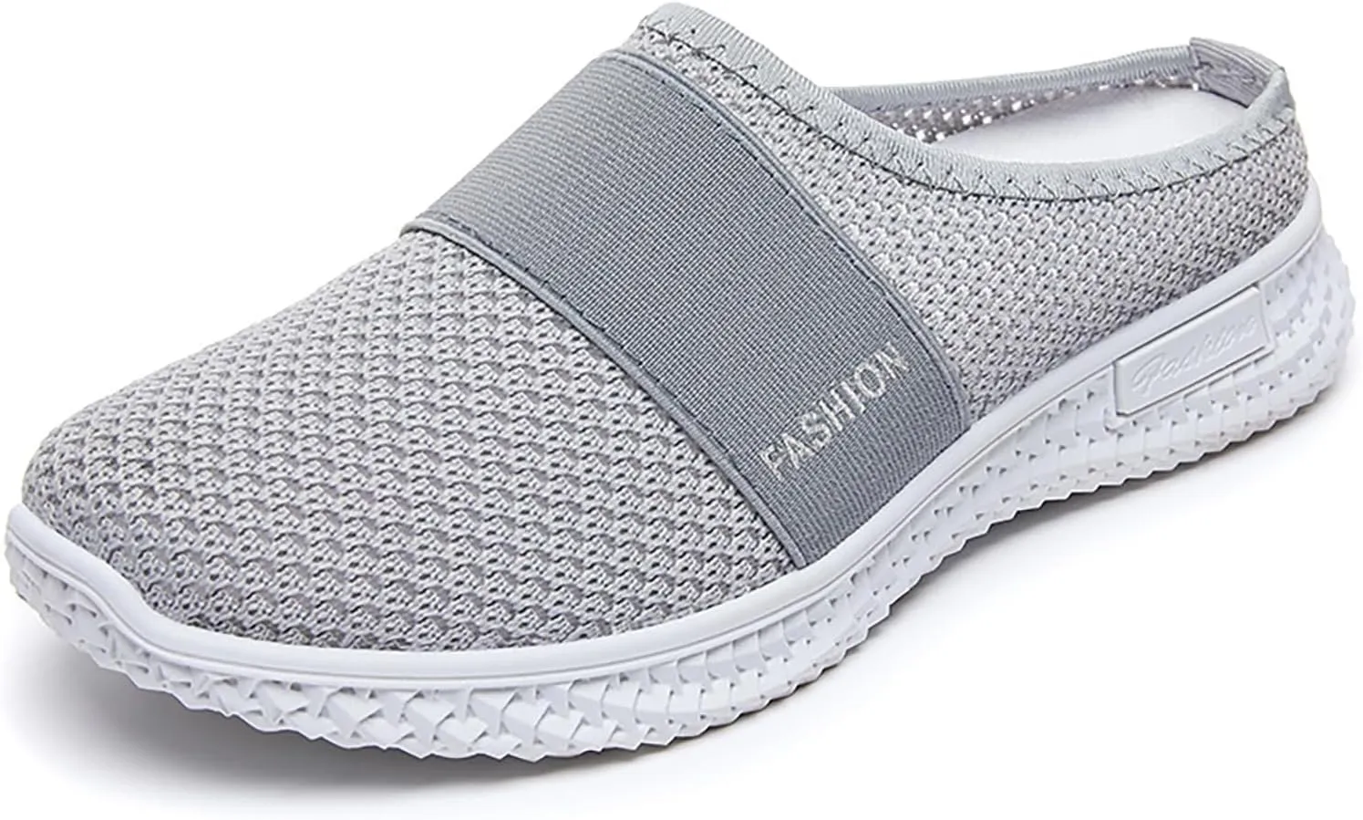 Mules for Women Orthopedic Air Cushion Platform Mesh Mules Clogs Open Back Slip On Shoes with Arch-Support Lightweight Summer Walking Sandals Beach Shoe