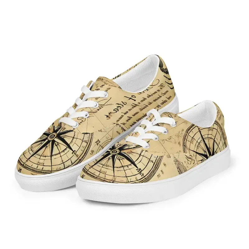 Nautical Men's Lace Up Canvas Shoes