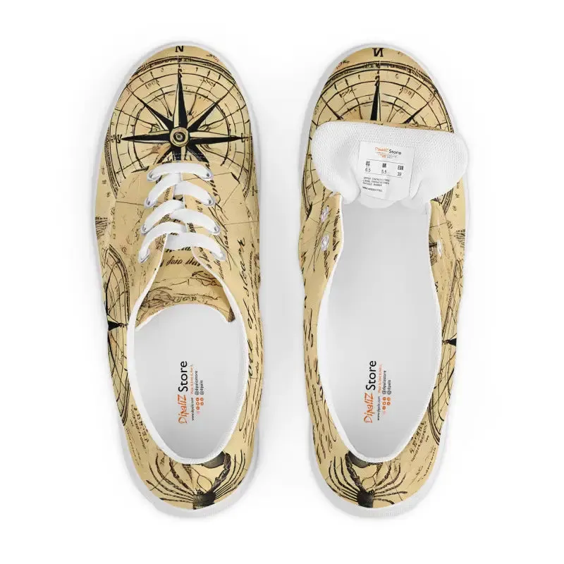 Nautical Men's Lace Up Canvas Shoes