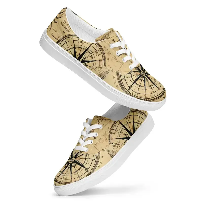 Nautical Men's Lace Up Canvas Shoes