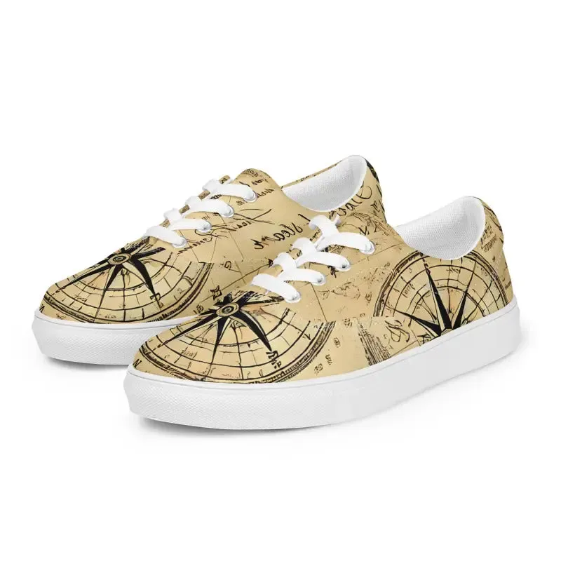 Nautical Men's Lace Up Canvas Shoes