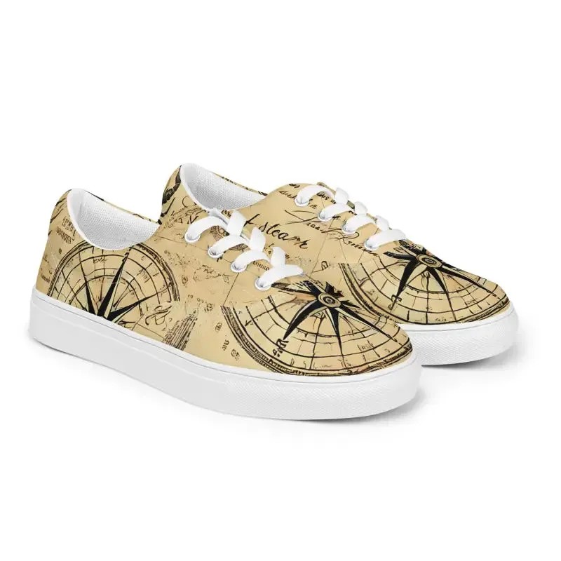 Nautical Men's Lace Up Canvas Shoes