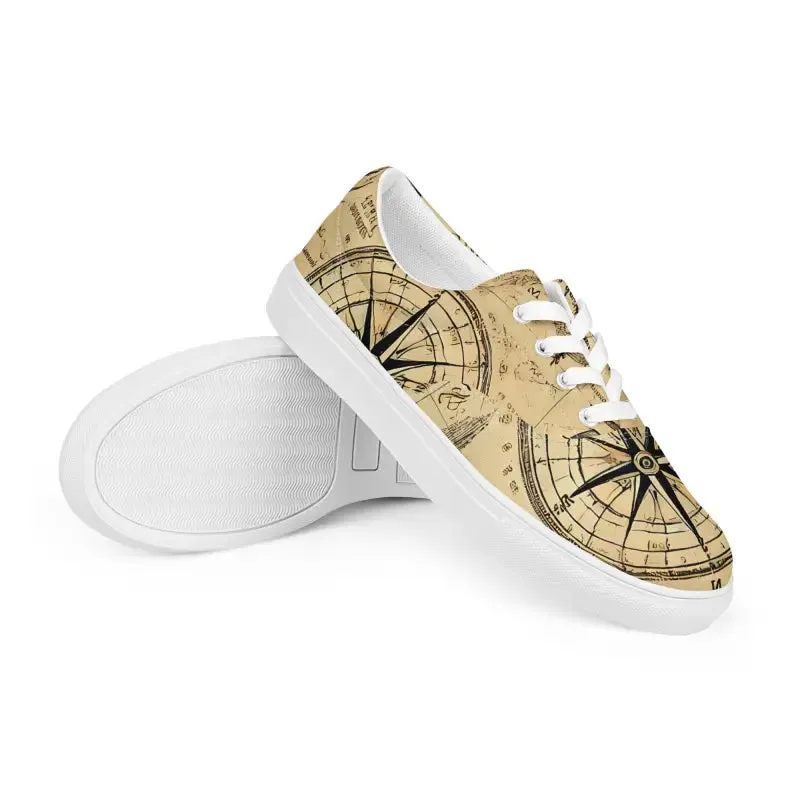 Nautical Men's Lace Up Canvas Shoes
