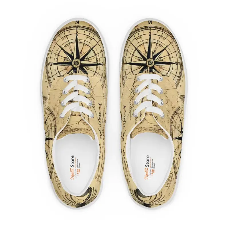 Nautical Men's Lace Up Canvas Shoes