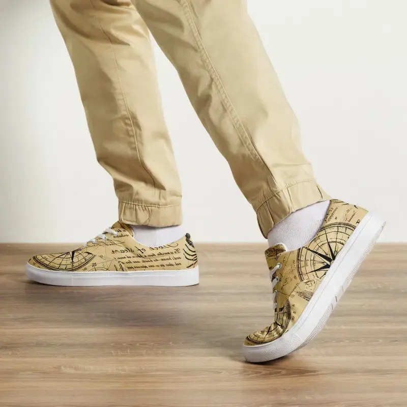 Nautical Men's Lace Up Canvas Shoes