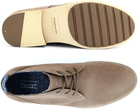 Neat Footwear Men's Chukka Boots - Lace Up, Full Grain Leather Boots with Carry Bag - Latex Insole and Hand-Stacked Rubber and Wood Sole - Casual Dress Boots for Men