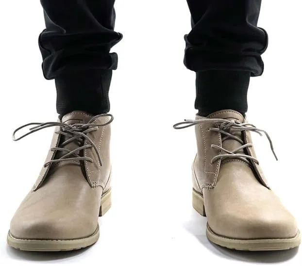 Neat Footwear Men's Chukka Boots - Lace Up, Full Grain Leather Boots with Carry Bag - Latex Insole and Hand-Stacked Rubber and Wood Sole - Casual Dress Boots for Men