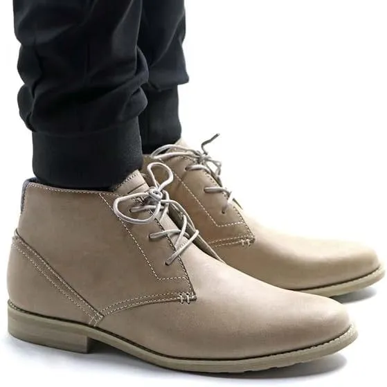 Neat Footwear Men's Chukka Boots - Lace Up, Full Grain Leather Boots with Carry Bag - Latex Insole and Hand-Stacked Rubber and Wood Sole - Casual Dress Boots for Men