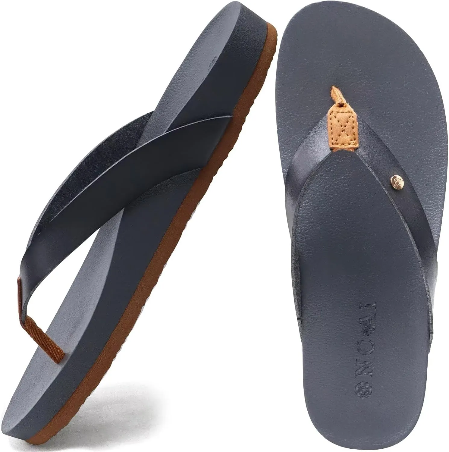 ONCAI Womens Flip Flops For Women Comfortable Strap Yoga Mat Non-Slip Women's Thong Sandal Casual Summer Beach Slippers With Arch Support