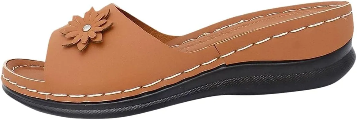 Orthopedic Sandals for Women High Cut Walking Summer Sandals Classic Arch Support Slip On Flip Flops Slippers Dressy