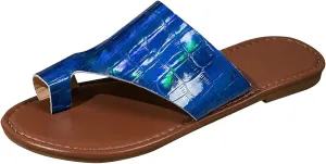 Orthopedic Sandals for Women Split-Toe Flat Slide Slippers Arch Support Flip Flop Sandals Summer Comfort Casual Beach Shoes