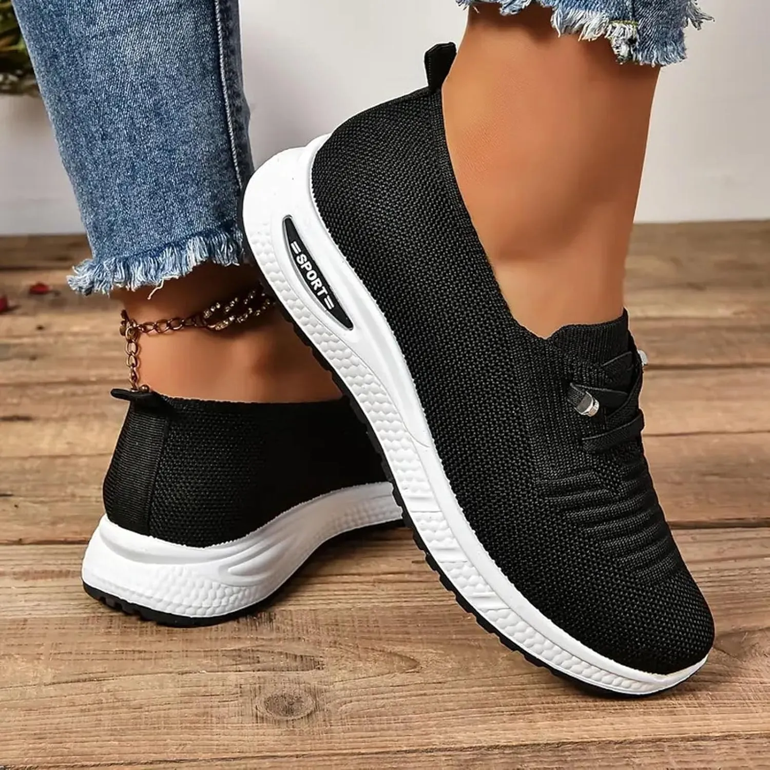 Orthopedic Shoes for Women Slip on 2025,Woven Sneakers Arch Support Breathable Soft Sole Diabetic Walking Comfort Non Slip Work Sneaker