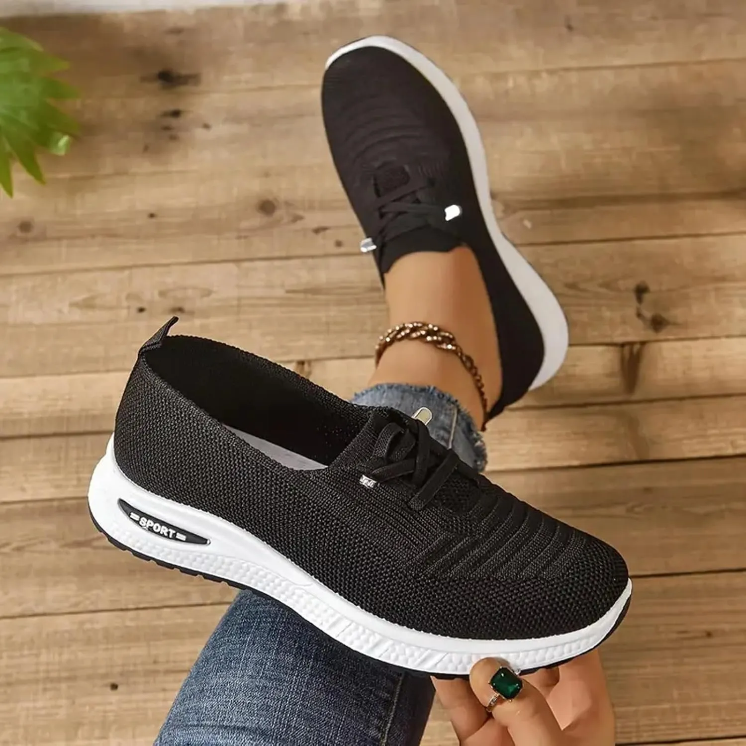 Orthopedic Shoes for Women Slip on 2025,Woven Sneakers Arch Support Breathable Soft Sole Diabetic Walking Comfort Non Slip Work Sneaker