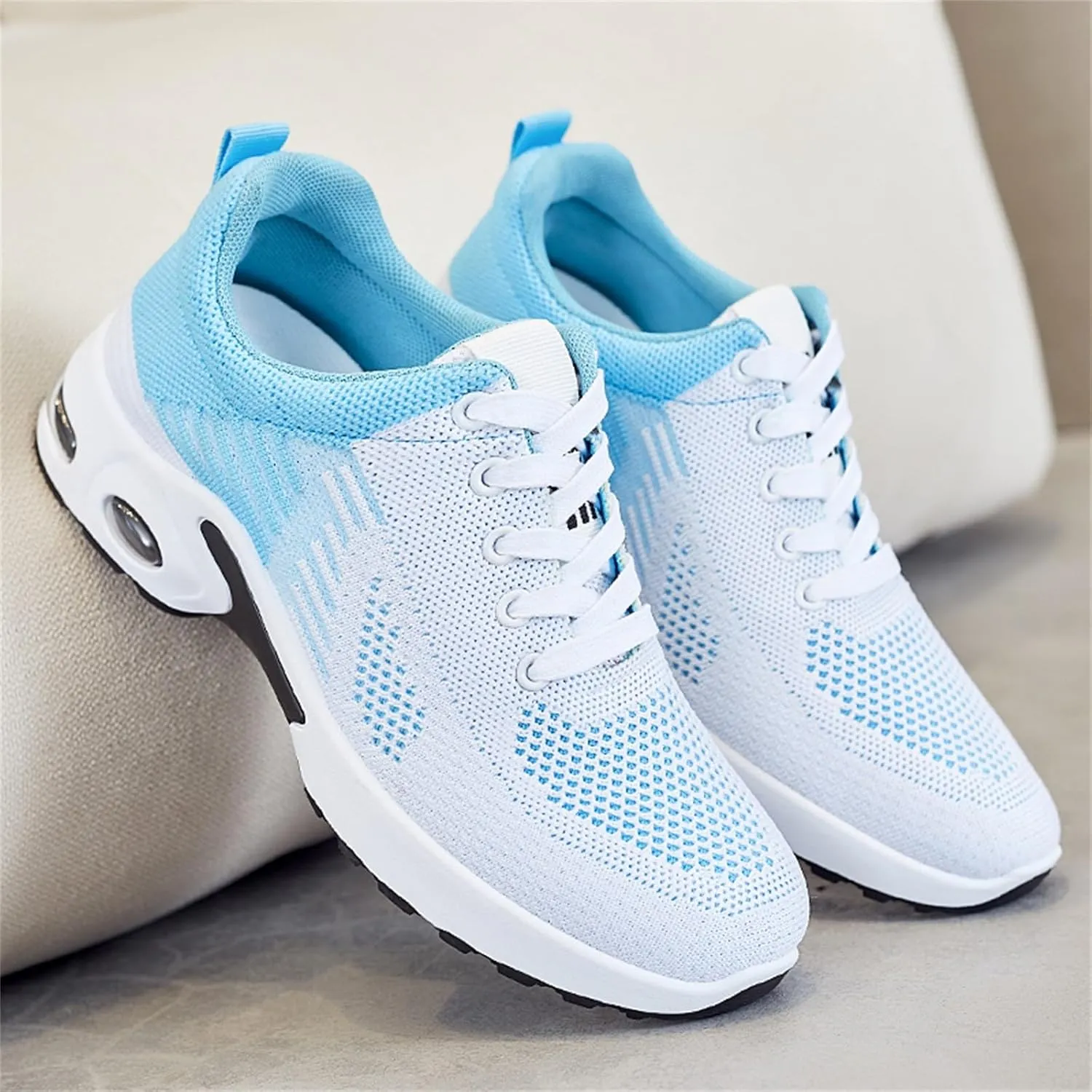 Orthopedic Shoes for Women Slip On Air Cushion Lightweight Sports Shoes Mesh Breathable Comfort Slip-On Sneakers