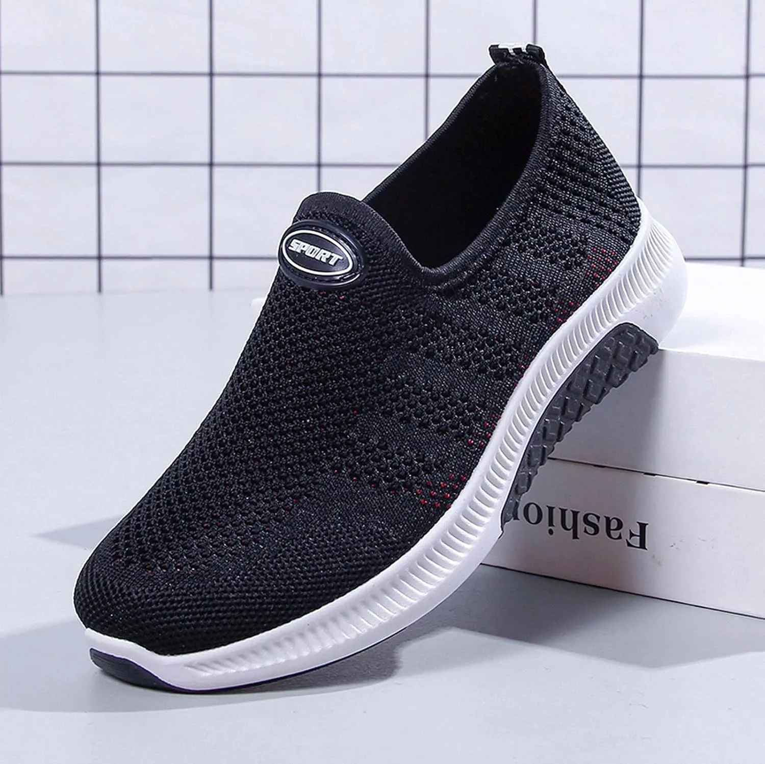 Orthopedic Shoes for Women Wide Width Slip On Zapatos De Trabajo para Mujer Antideslizante Cross Gym Shoes Women Wide Size 8w Womens High Top Sneakers Tenis OrtopDicos Mujer
