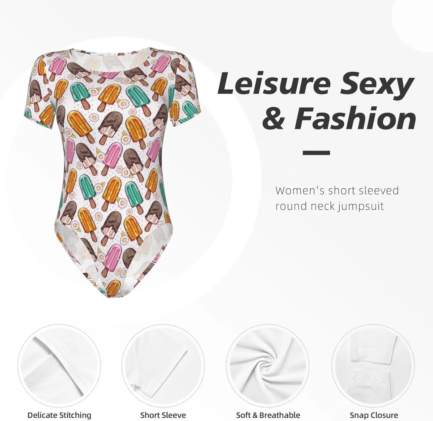 Palm Tree Shark Blue Womens One-Piece Tummy Control Bikini Swimsuits Bathing Suit for Women