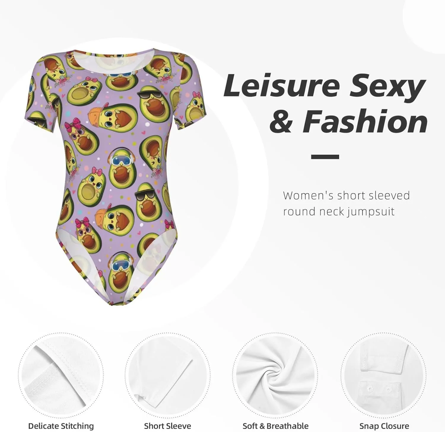 Palm Tree Shark Blue Womens One-Piece Tummy Control Bikini Swimsuits Bathing Suit for Women