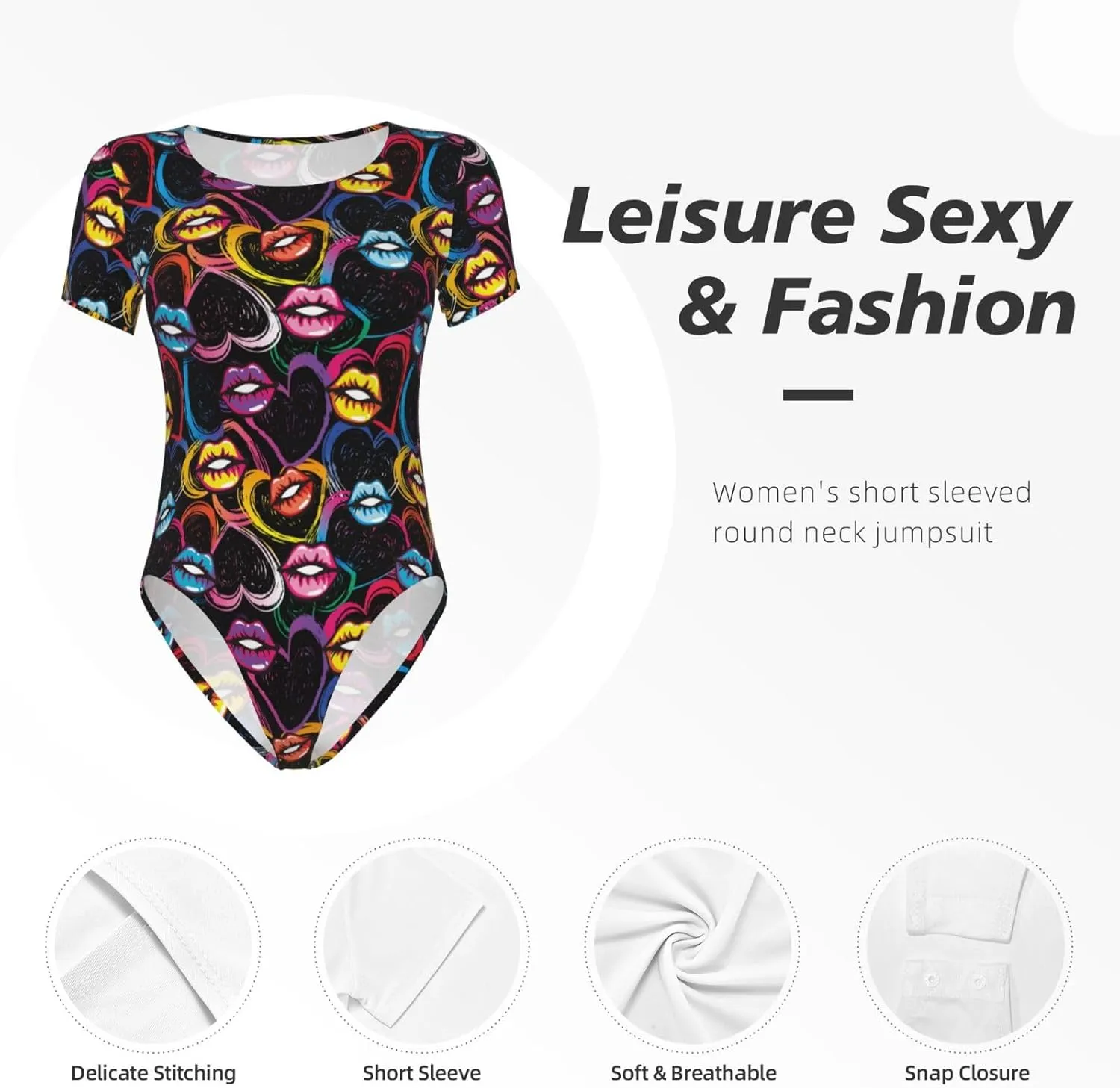 Palm Tree Shark Blue Womens One-Piece Tummy Control Bikini Swimsuits Bathing Suit for Women