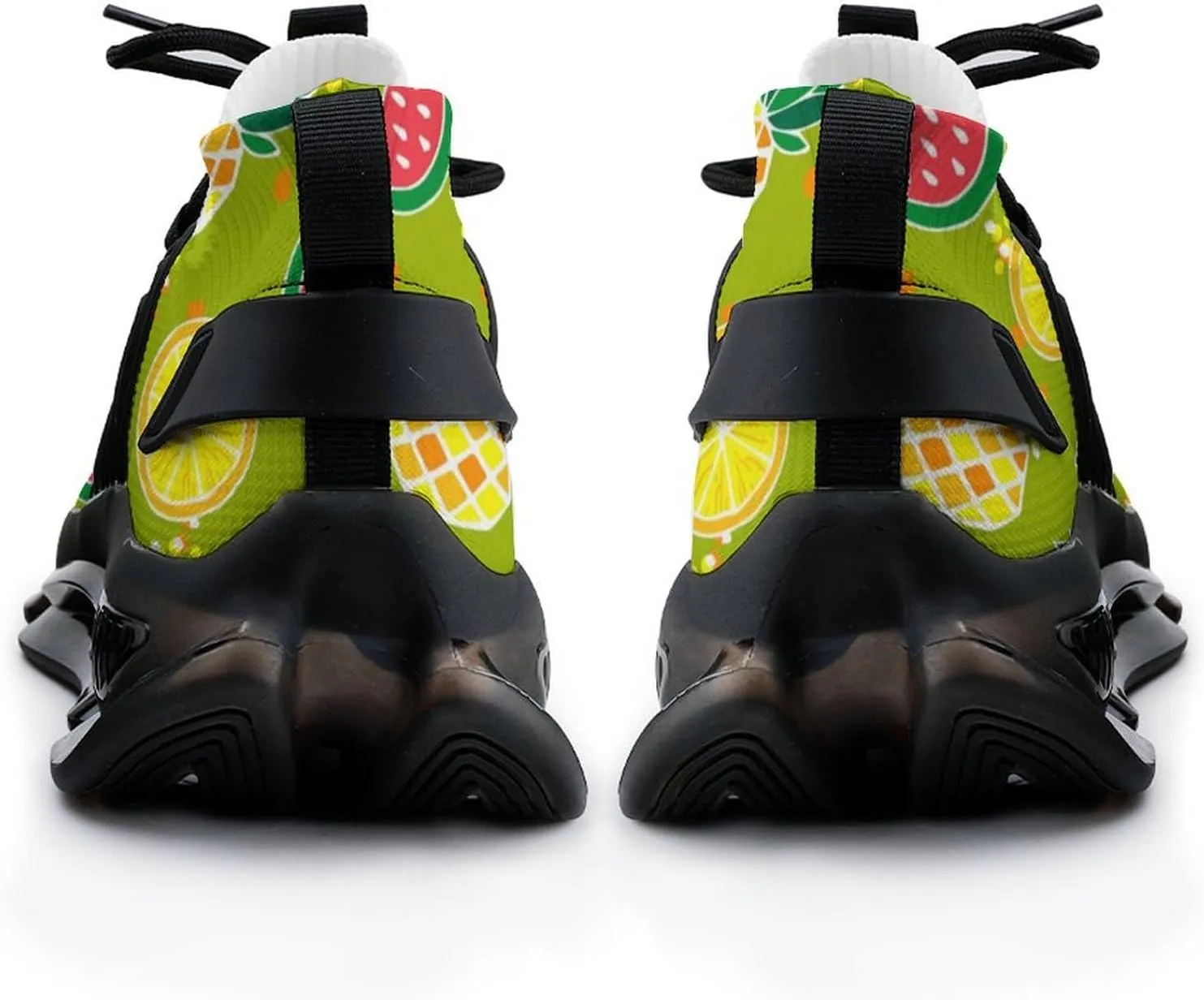 Pineapples Strawberries Walking Shoes for Men Lightweight Tennis Fashion Elastic Sports Shoes Cushion Basketball Shoes