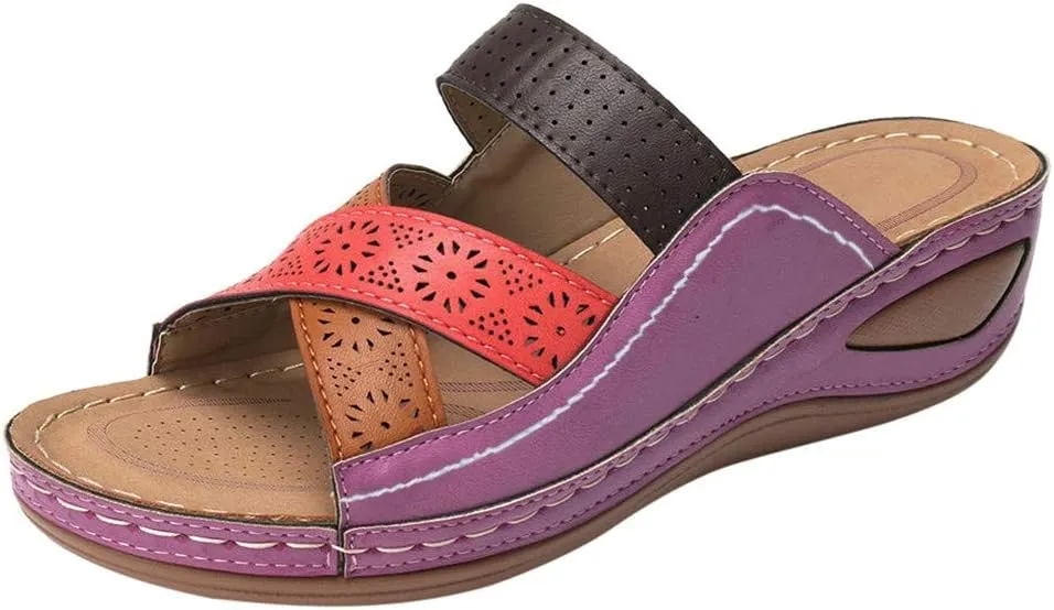 Platform Sandals for Women Wedge Sandals Summer Orthopedic Sandals Comfortable Wide Width Sandals Dressy Beach Sandals