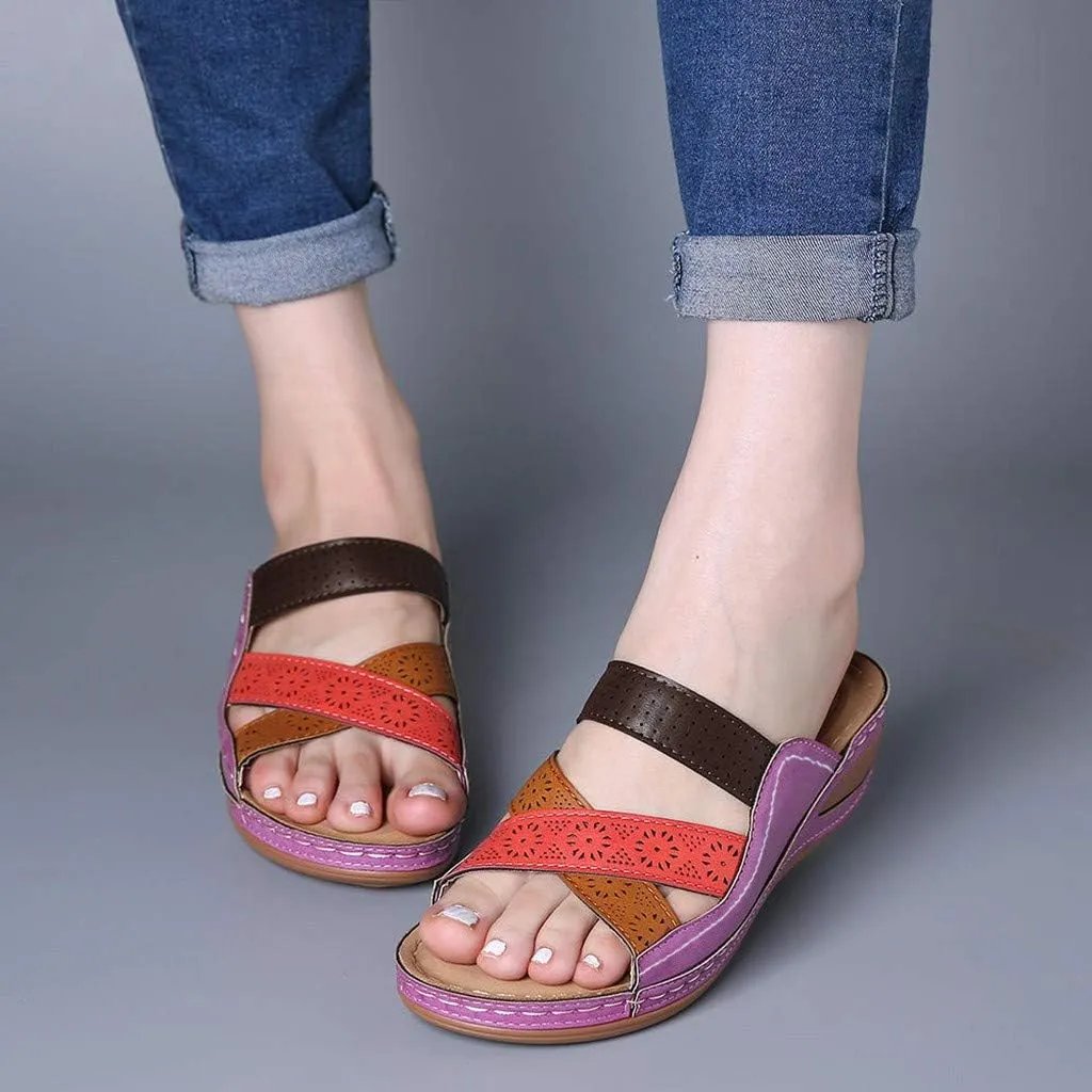 Platform Sandals for Women Wedge Sandals Summer Orthopedic Sandals Comfortable Wide Width Sandals Dressy Beach Sandals