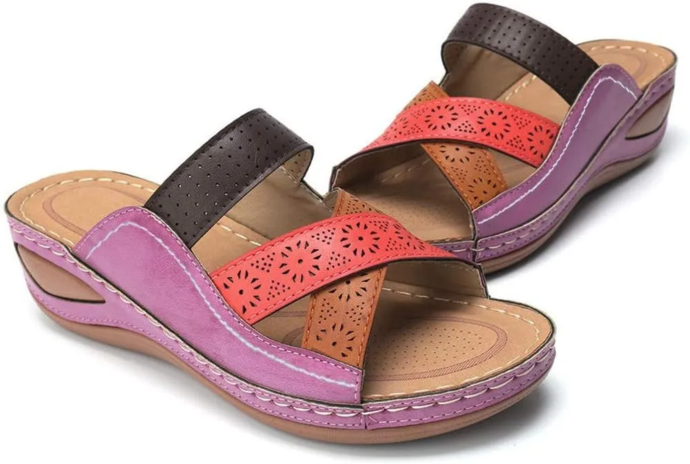 Platform Sandals for Women Wedge Sandals Summer Orthopedic Sandals Comfortable Wide Width Sandals Dressy Beach Sandals