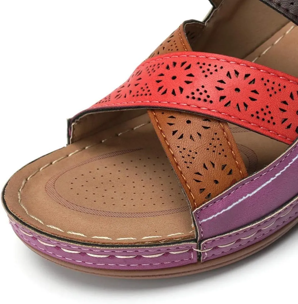 Platform Sandals for Women Wedge Sandals Summer Orthopedic Sandals Comfortable Wide Width Sandals Dressy Beach Sandals