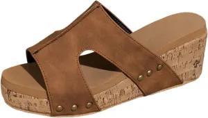 Platform Slip on Espadrille Sandals for Women Wedges Slides Bohemia Sandals Flatform Open Toe Beach Orthopedic Sandals