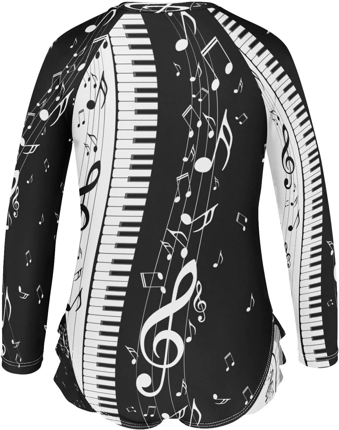 QUGRL Girls Rash Guard Bathing Suit Long Sleeve One Piece Swimsuits UPF 50  Toddler Kids Zipper Swimwear 3-12 Years