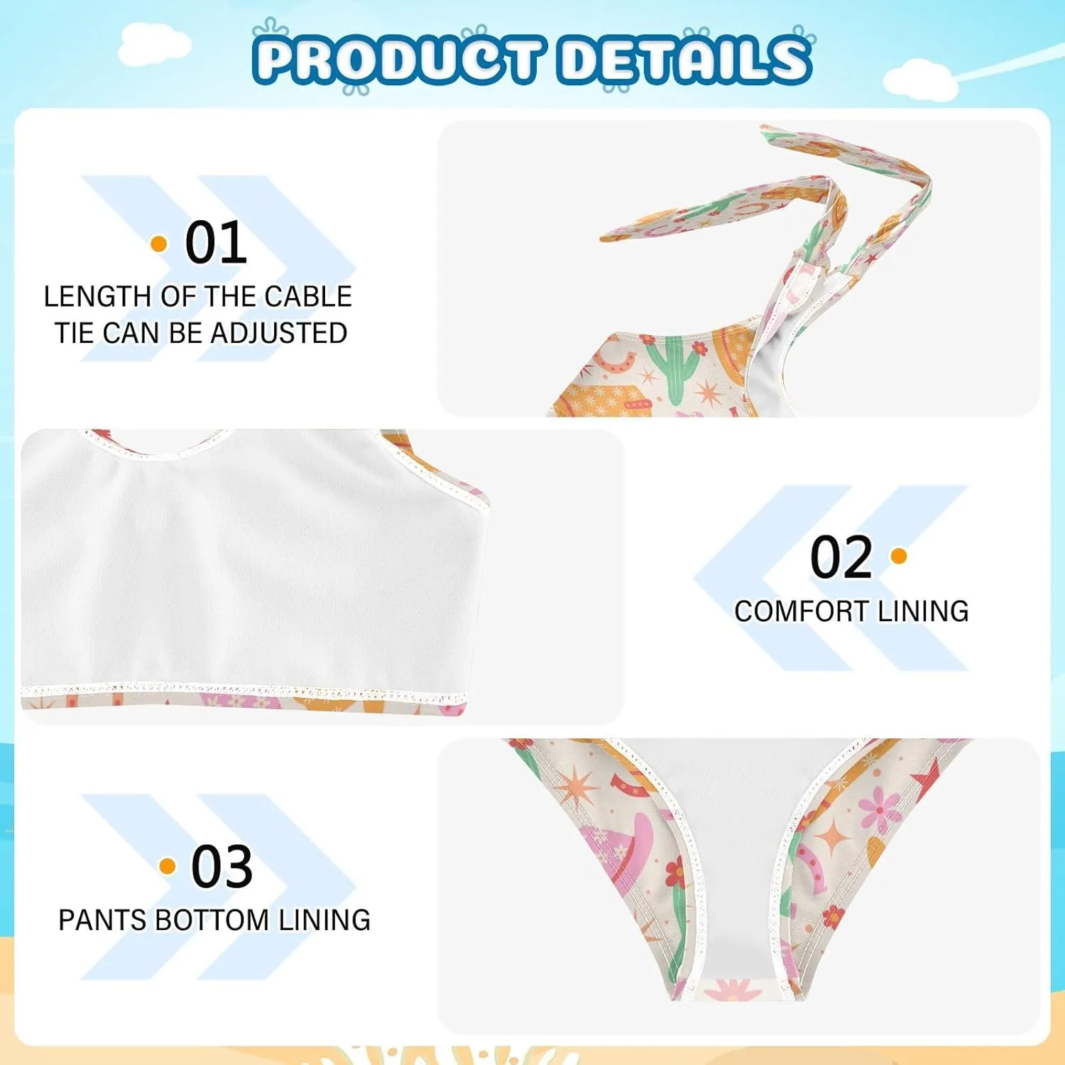 QUGRL Girls Swimsuit Two Piece Swimwear Bathing Suit for Girls Tankini Bikini Set Size 3-12T