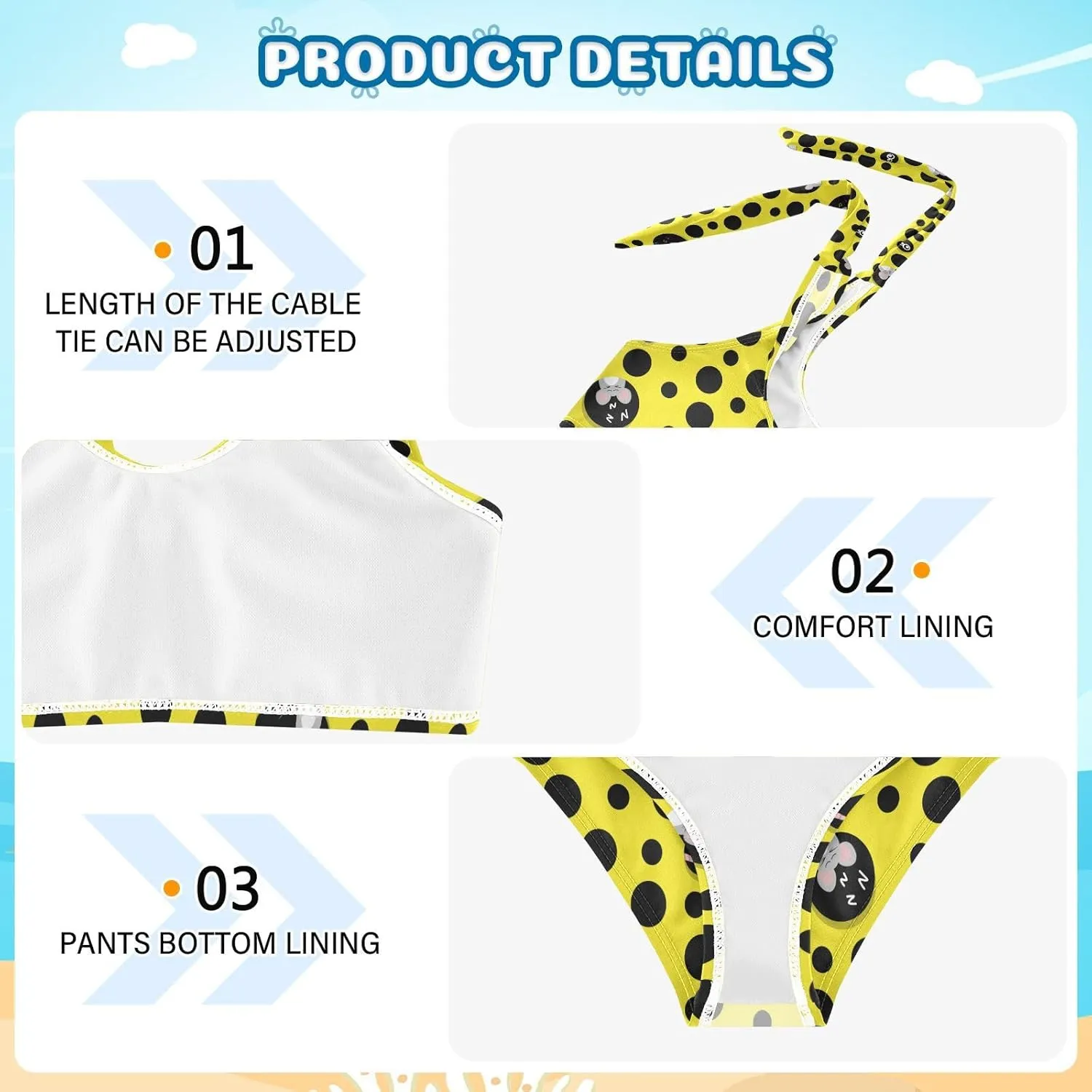 QUGRL Girls Swimsuit Two Piece Swimwear Bathing Suit for Girls Tankini Bikini Set Size 3-12T