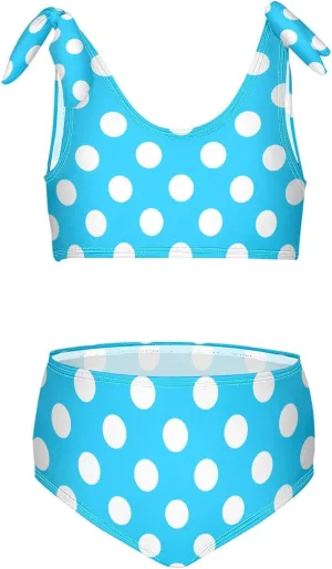 QUGRL Girls Swimsuit Two Piece Swimwear Bathing Suit for Girls Tankini Bikini Set Size 3-12T
