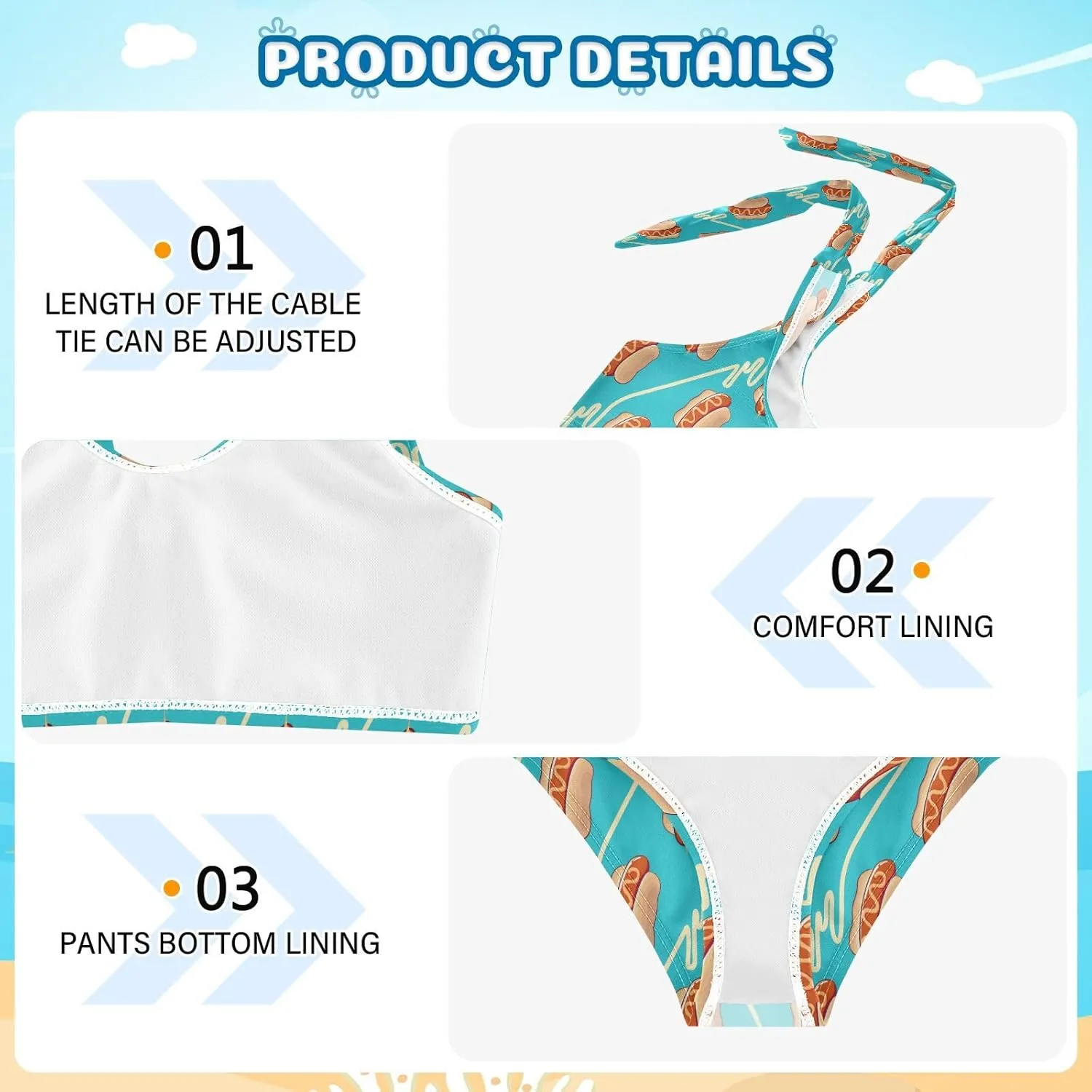QUGRL Girls Swimsuit Two Piece Swimwear Bathing Suit for Girls Tankini Bikini Set Size 3-12T