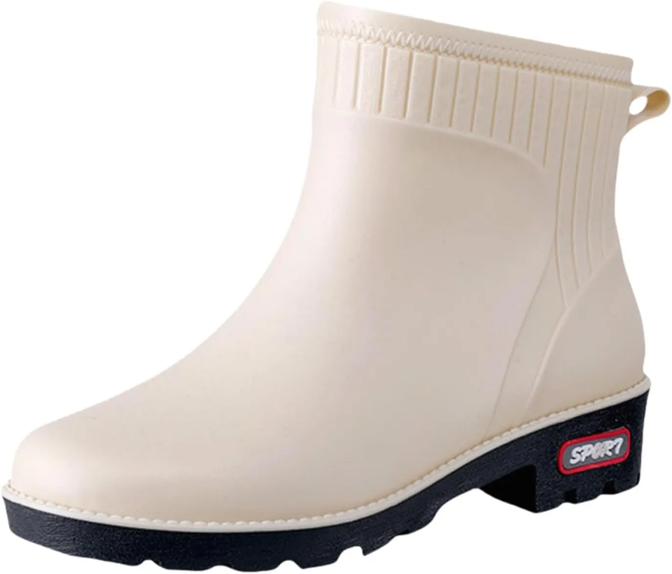 Rain Boots for Women Waterproof Fashion Garden Shoes Non Slip Mid Calf Rainboots Ladies Outdoor Workout Rain Shoes