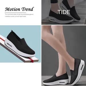 RZDYSQ Womens Orthopedic Sneakers Slip-On Mesh Cushion Walking Sneaker, Air Cushion Slip-On Walking Shoes