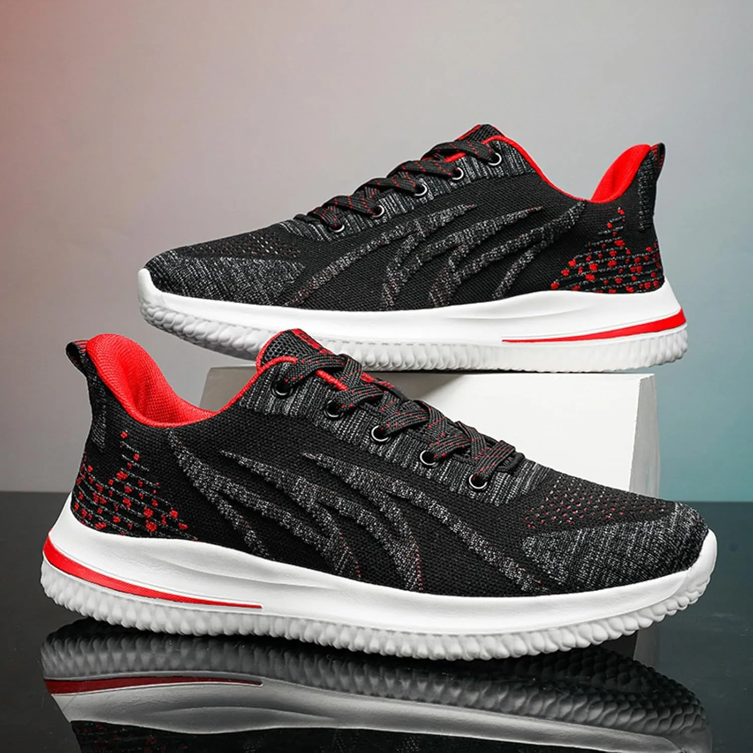 Shoes Men Work Shoes for Men Men's Supportive Running Athletic Sneakers Go Walk for Comfortable Breathable Lightweight Tennis Shoe Dress
