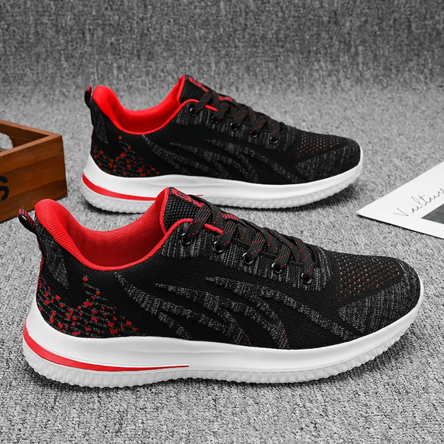 Shoes Men Work Shoes for Men Men's Supportive Running Athletic Sneakers Go Walk for Comfortable Breathable Lightweight Tennis Shoe Dress