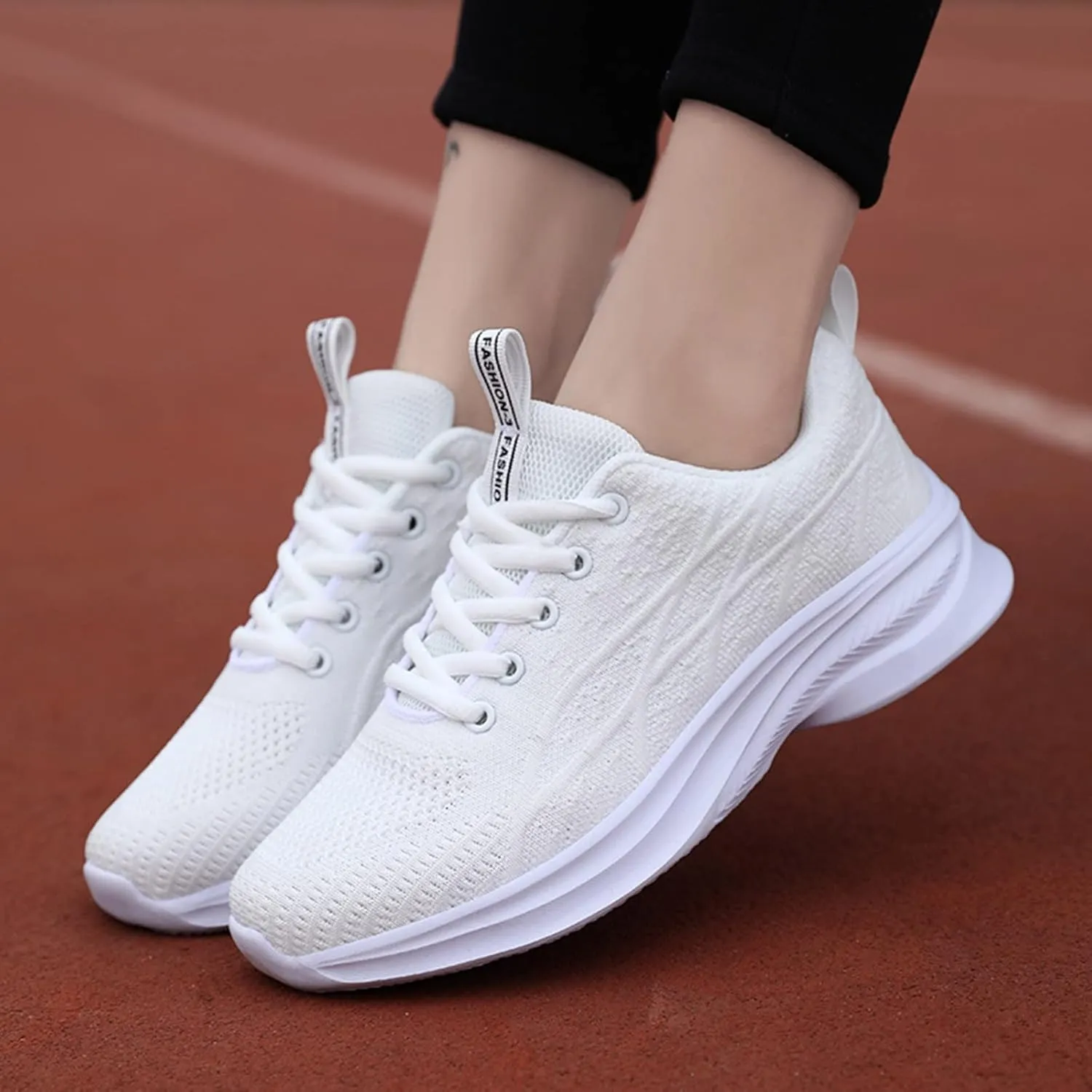 Slip On Athletic Shoes for Women Breathable Walking Shoes Women's Comfortable Casual Thick Bottom Sneakers