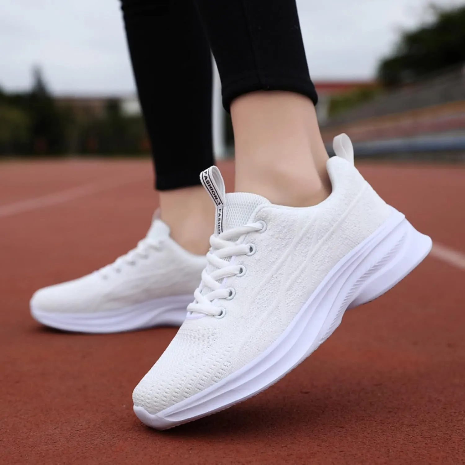 Slip On Athletic Shoes for Women Breathable Walking Shoes Women's Comfortable Casual Thick Bottom Sneakers