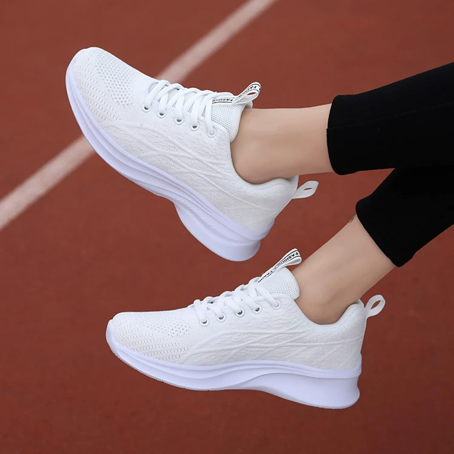 Slip On Athletic Shoes for Women Breathable Walking Shoes Women's Comfortable Casual Thick Bottom Sneakers
