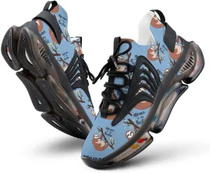 Sloth Mama is My Bestie Walking Shoes for Men Lightweight Tennis Fashion Elastic Sports Shoes Cushion Basketball Shoes