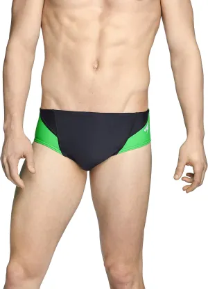 Speedo Men's Swimsuit Brief Powerflex Eco Revolve Splice Team Colors