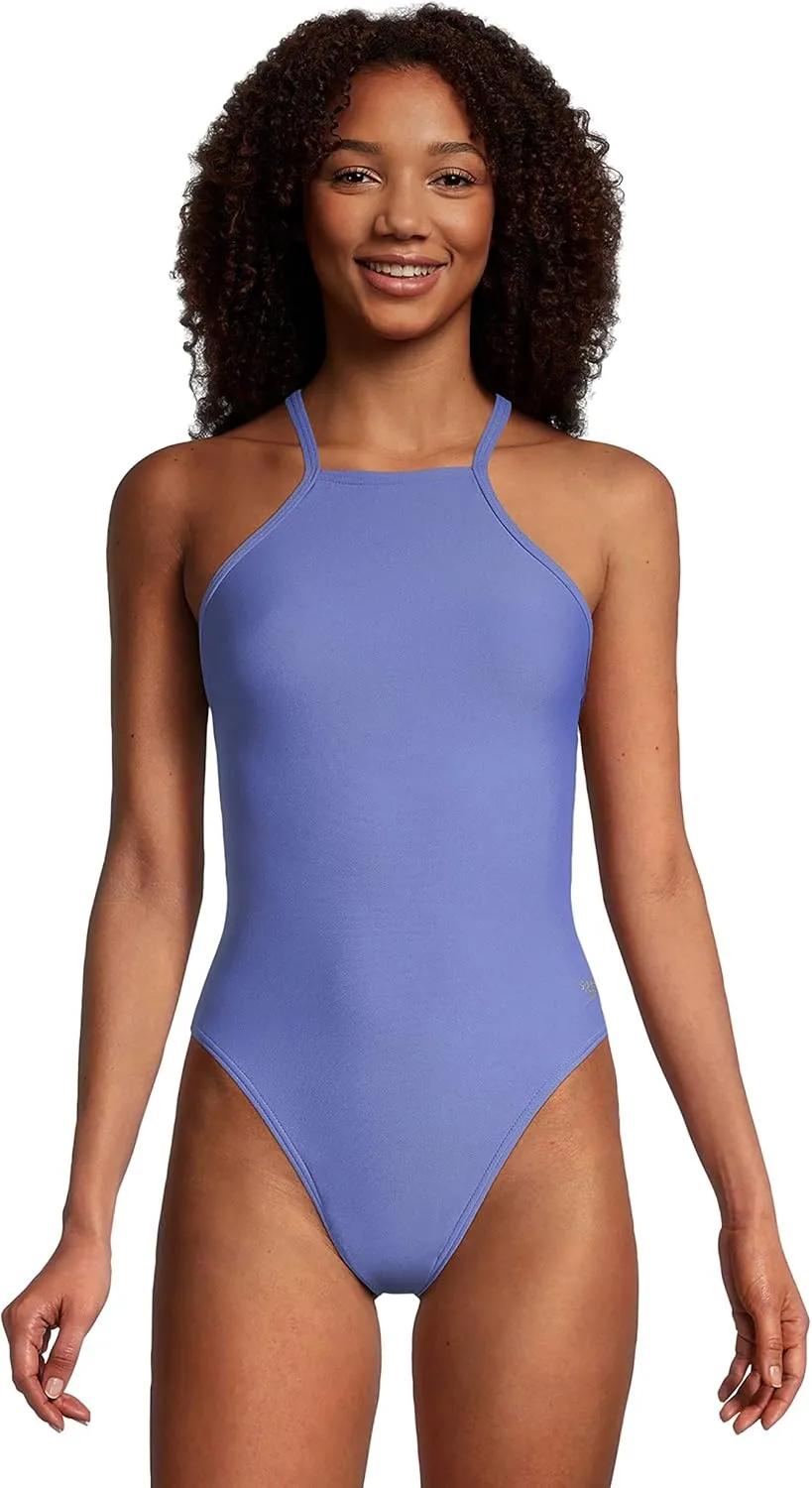 Speedo Women's Swimsuit One Piece Endurance Turnz Tie Back Solid