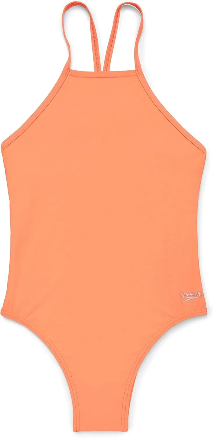 Speedo Women's Swimsuit One Piece Endurance Turnz Tie Back Solid