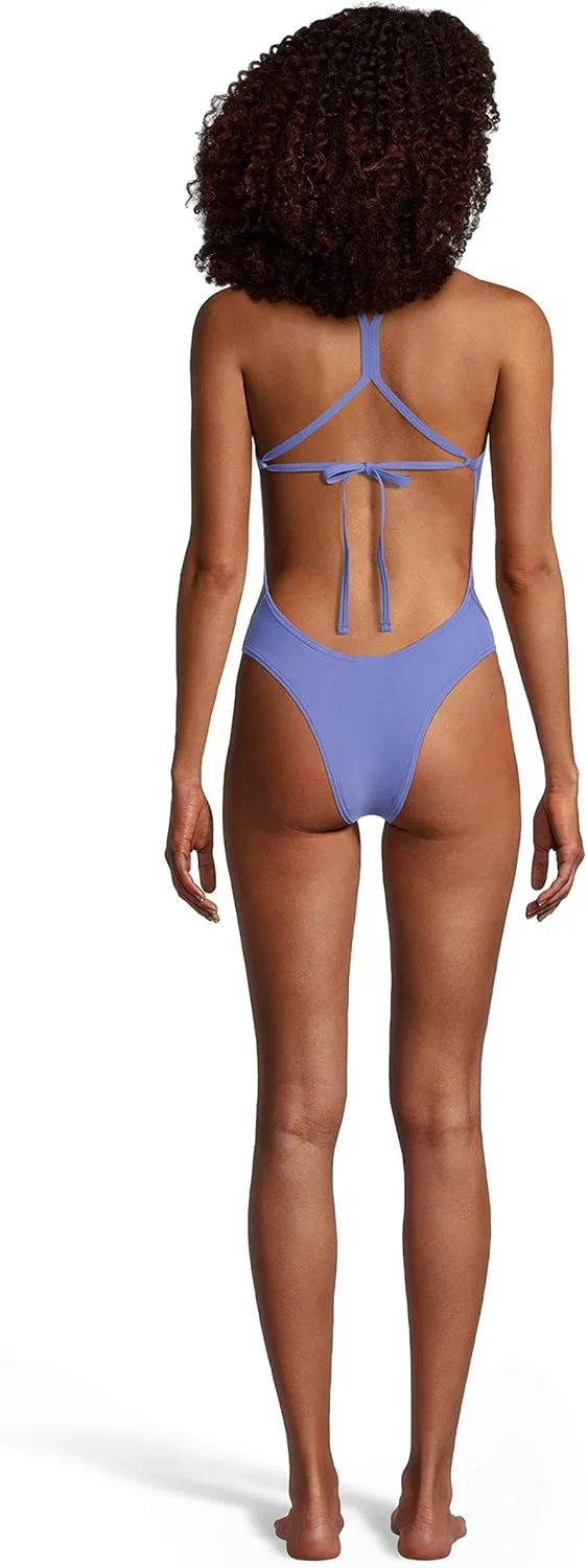 Speedo Women's Swimsuit One Piece Endurance Turnz Tie Back Solid